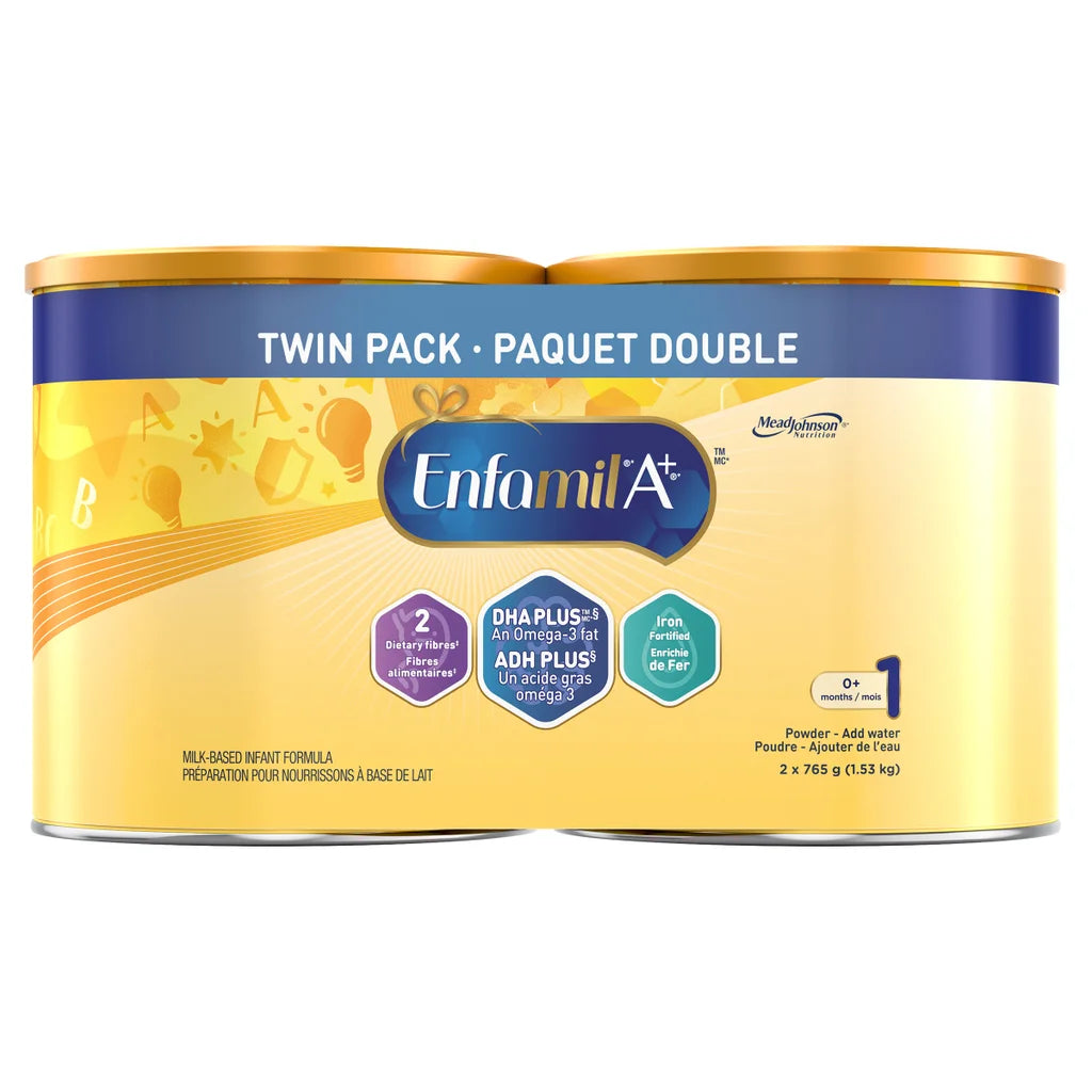 Enfamil A+ Infant Formula (Step 1, 0-12 months, 2 pack)