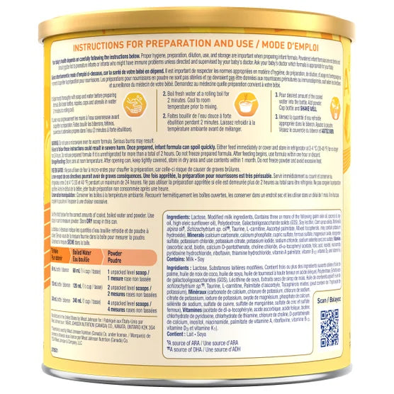 Enfamil A+ Infant Formula (Step 1, 0-12 months, 2 pack)