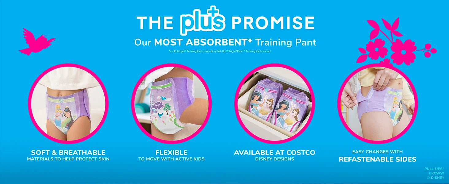 Huggies Pull-Ups Plus Training Pants (Girls)