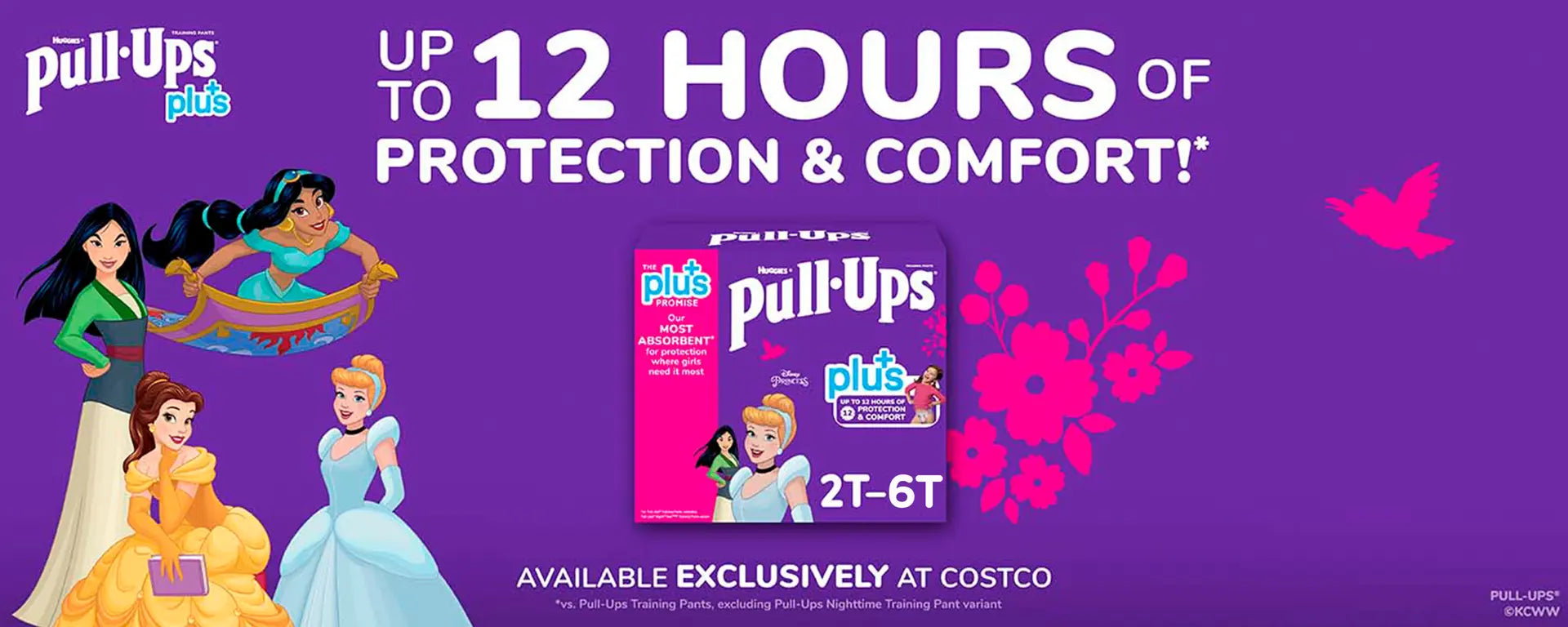 Huggies Pull-Ups Plus Training Pants (Girls)