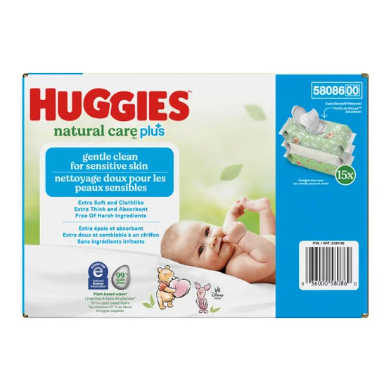 Huggies Natural Care Plus Wipes