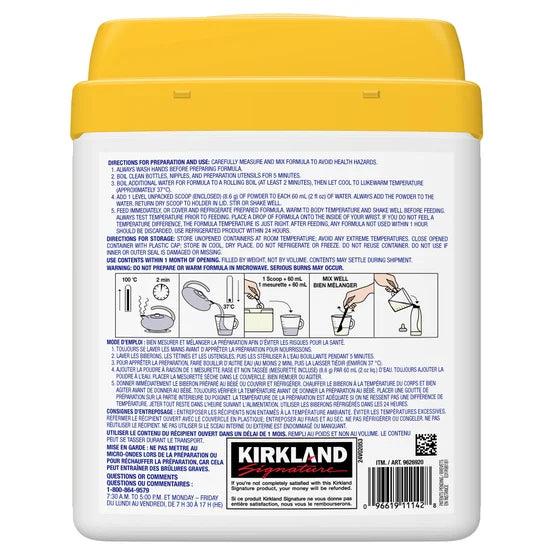 Kirkland Signature ProCare Infant Formula (Step 1, 0-12 months)