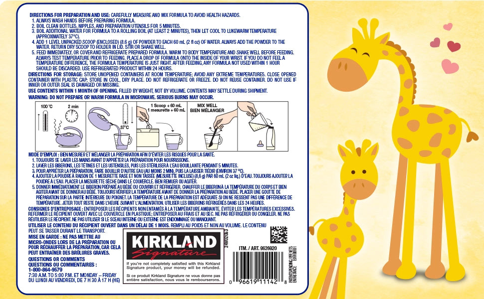 Kirkland Signature ProCare Infant Formula (Step 1, 0-12 months)