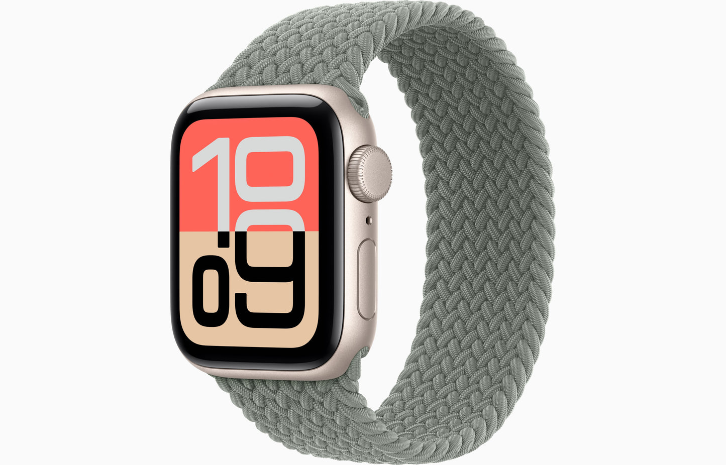 Apple Watch SE 3 (40 mm, Starlight, Unlocked, Braided Solo Loop)