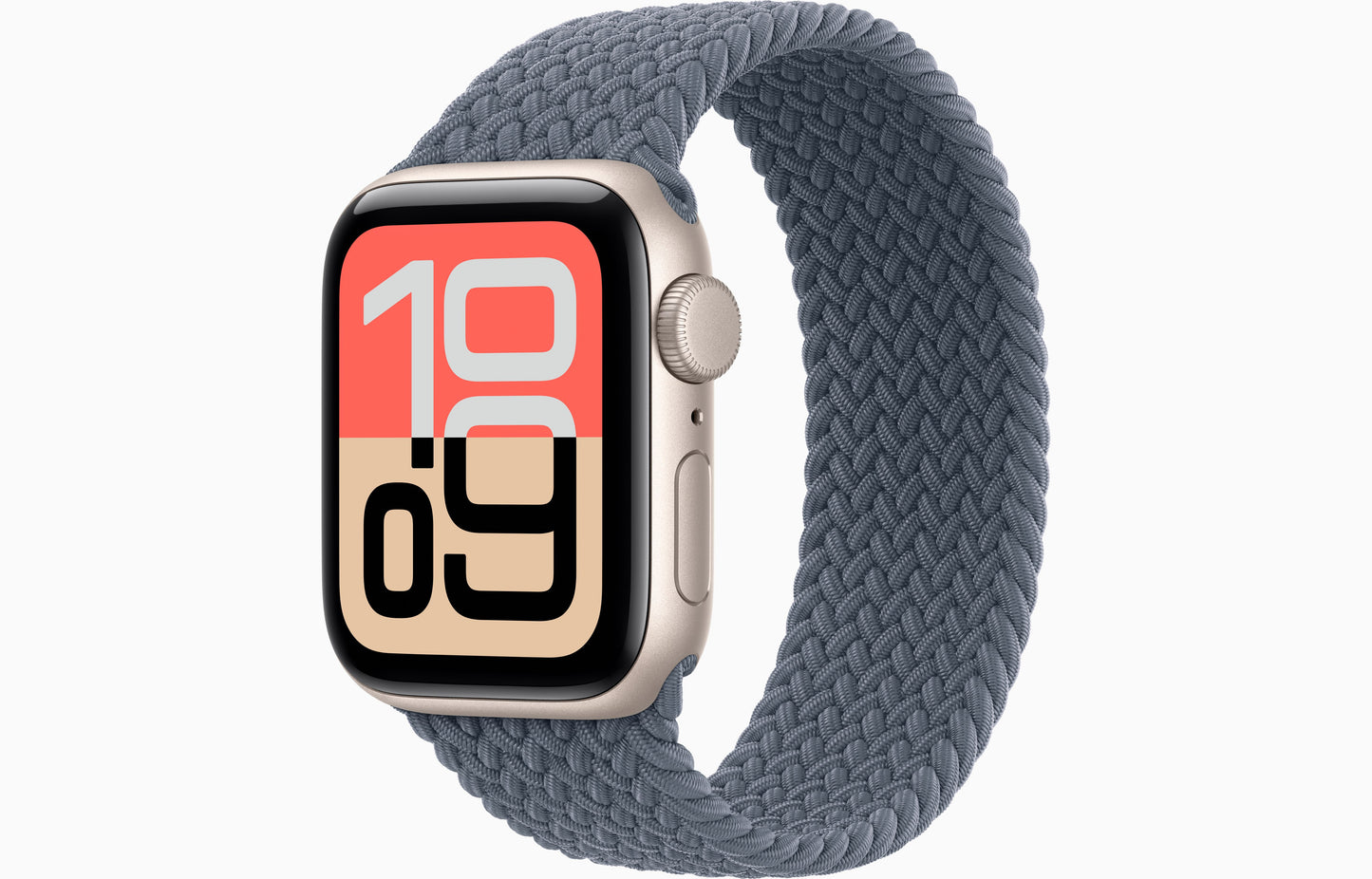 Apple Watch SE 3 (40 mm, Starlight, Unlocked, Braided Solo Loop)