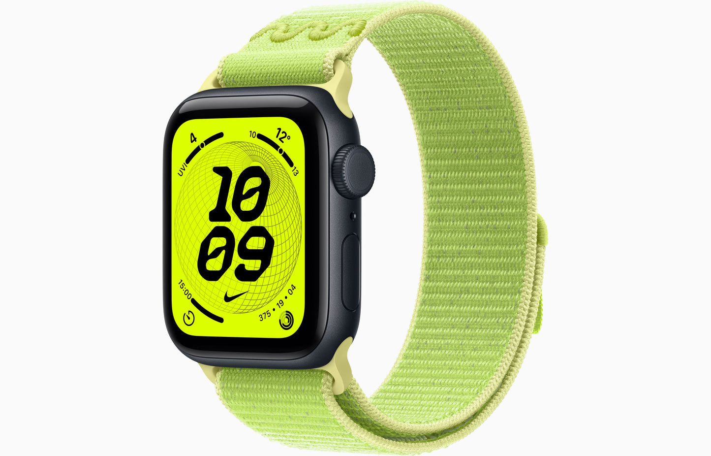 Apple Watch SE 3 (44 mm, Midnight, Unlocked, Nike Textile Sport Loop)