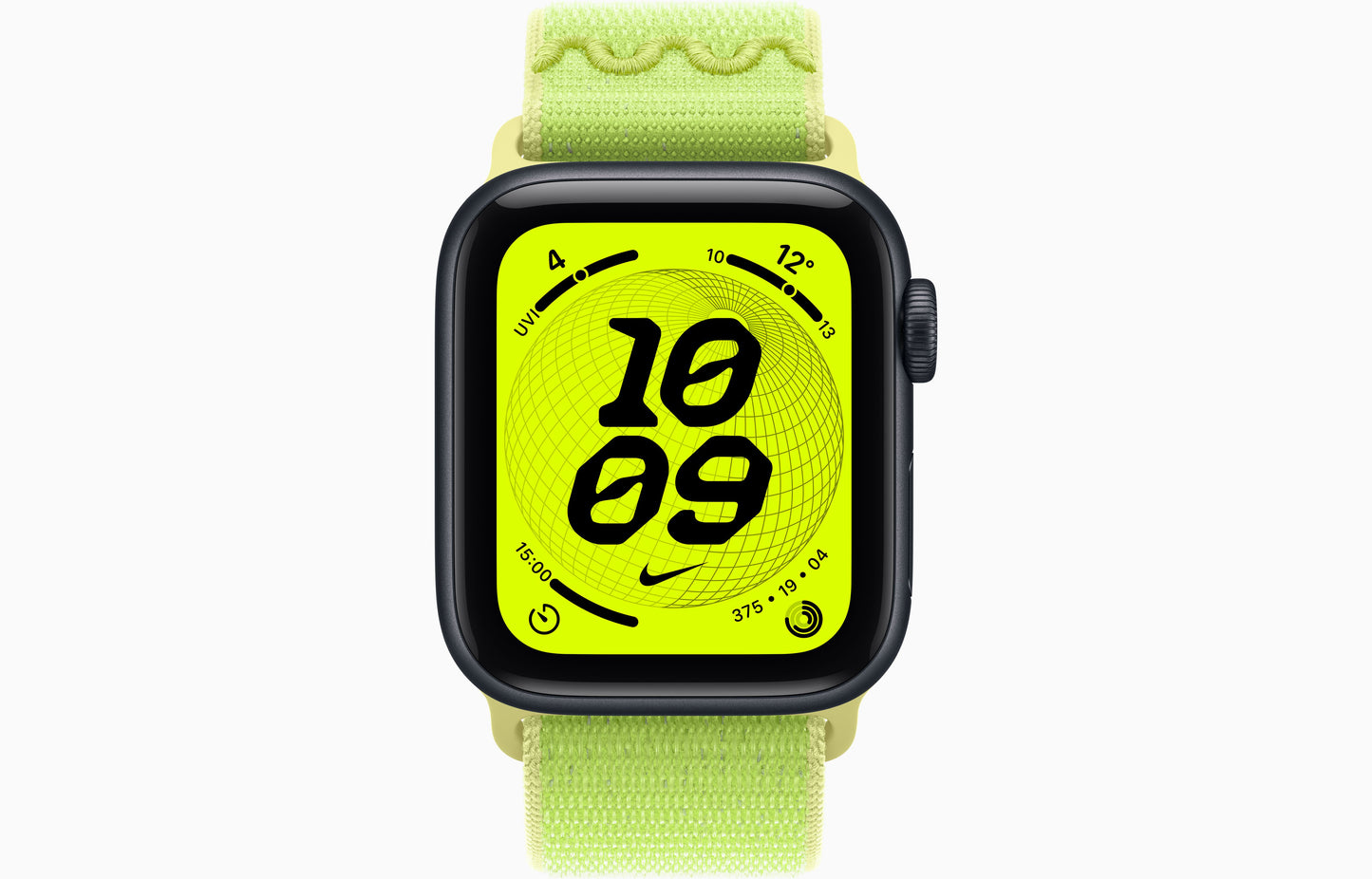 Apple Watch SE 3 (44 mm, Midnight, Unlocked, Nike Textile Sport Loop)