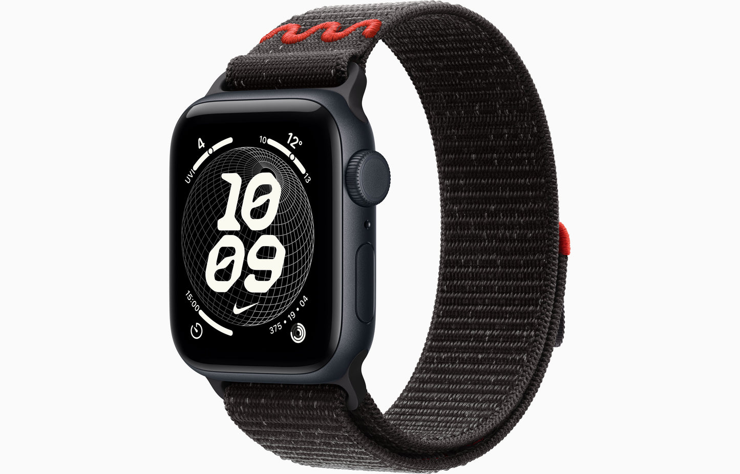 Apple Watch SE 3 (44 mm, Midnight, Unlocked, Nike Textile Sport Loop)