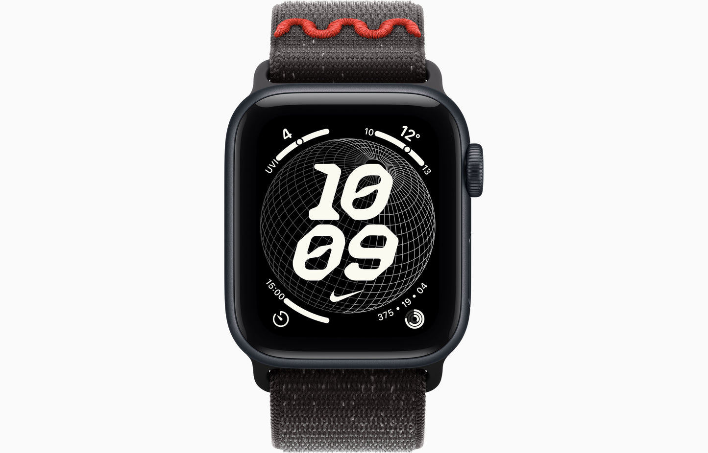 Apple Watch SE 3 (44 mm, Midnight, Unlocked, Nike Textile Sport Loop)