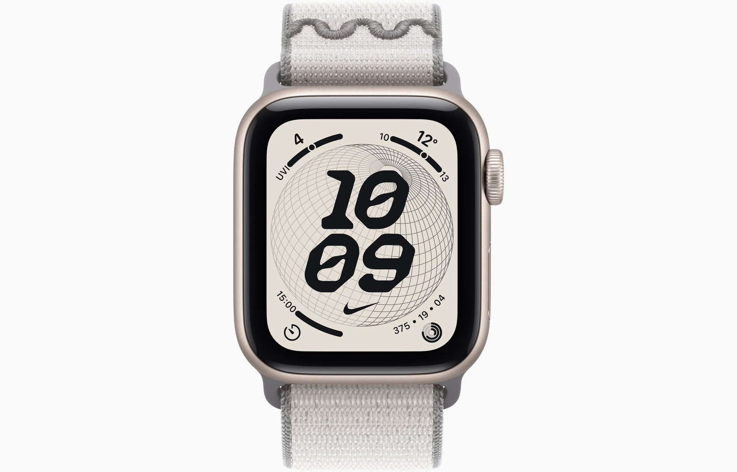 Apple Watch SE 3 (44 mm, Starlight, Unlocked, Nike Textile Sport Loop)
