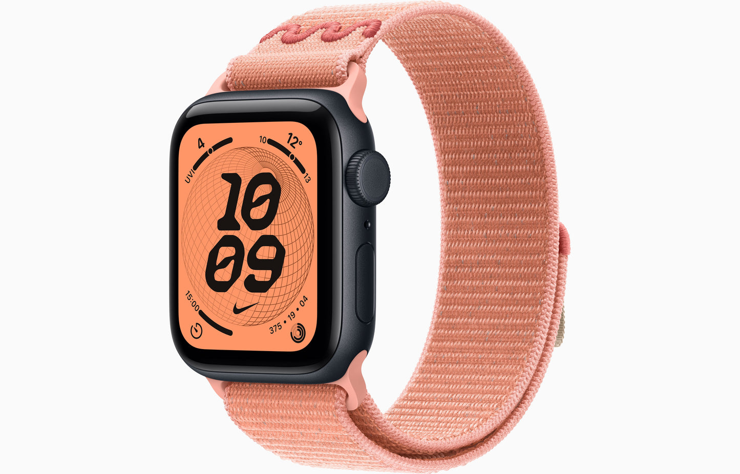 Apple Watch SE 3 (44 mm, Midnight, Unlocked, Nike Textile Sport Loop)