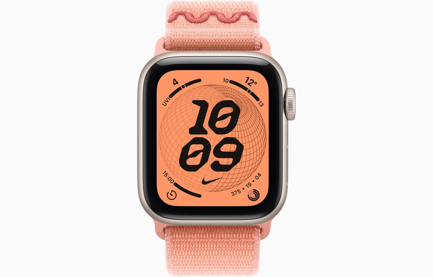 Apple Watch SE 3 (44 mm, Starlight, Unlocked, Nike Textile Sport Loop)