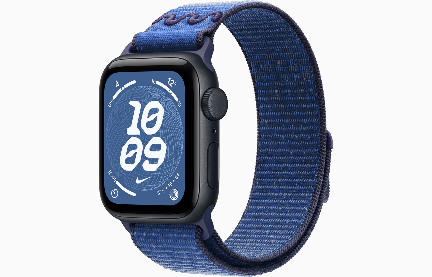 Apple Watch SE 3 (44 mm, Midnight, Unlocked, Nike Textile Sport Loop)