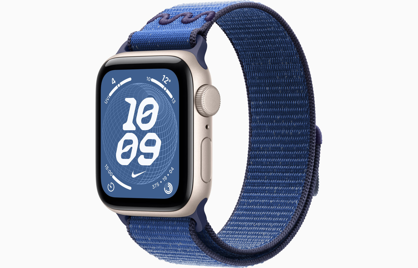 Apple Watch SE 3 (44 mm, Starlight, Unlocked, Nike Textile Sport Loop)