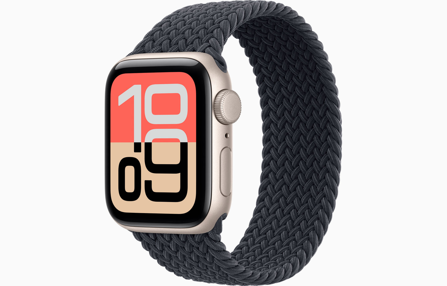 Apple Watch SE 3 (40 mm, Starlight, Unlocked, Braided Solo Loop)