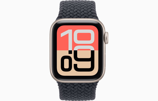 Apple Watch SE 3 (44 mm, Starlight, Unlocked, Braided Solo Loop)