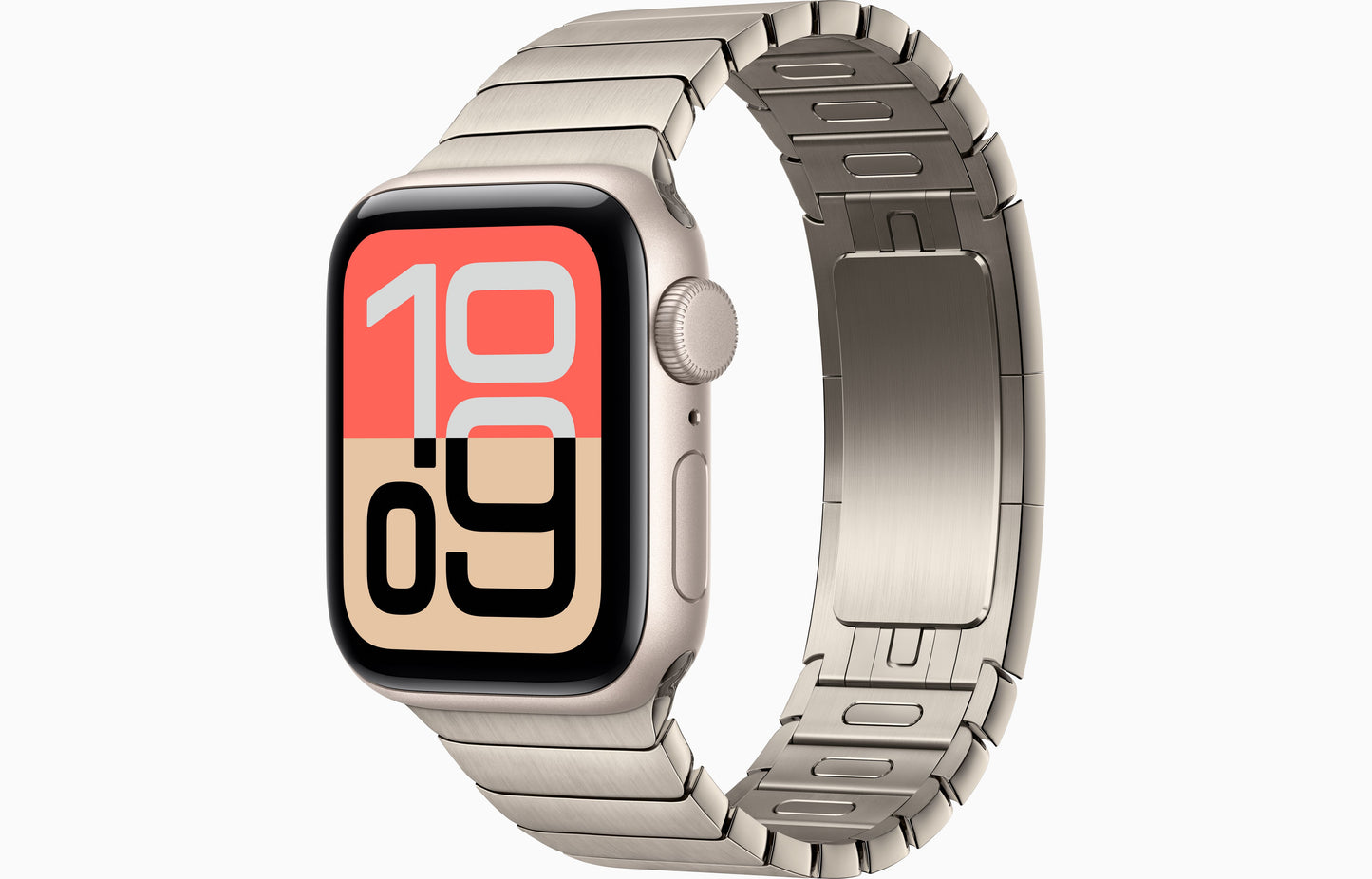 Apple Watch SE 3 (44 mm, Starlight, Unlocked, Link Bracelet)