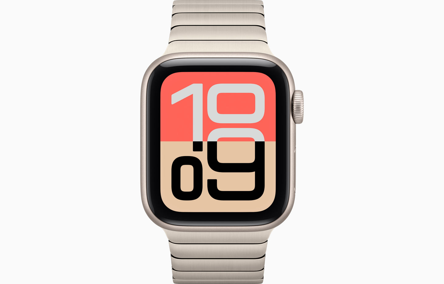 Apple Watch SE 3 (44 mm, Starlight, Unlocked, Link Bracelet)