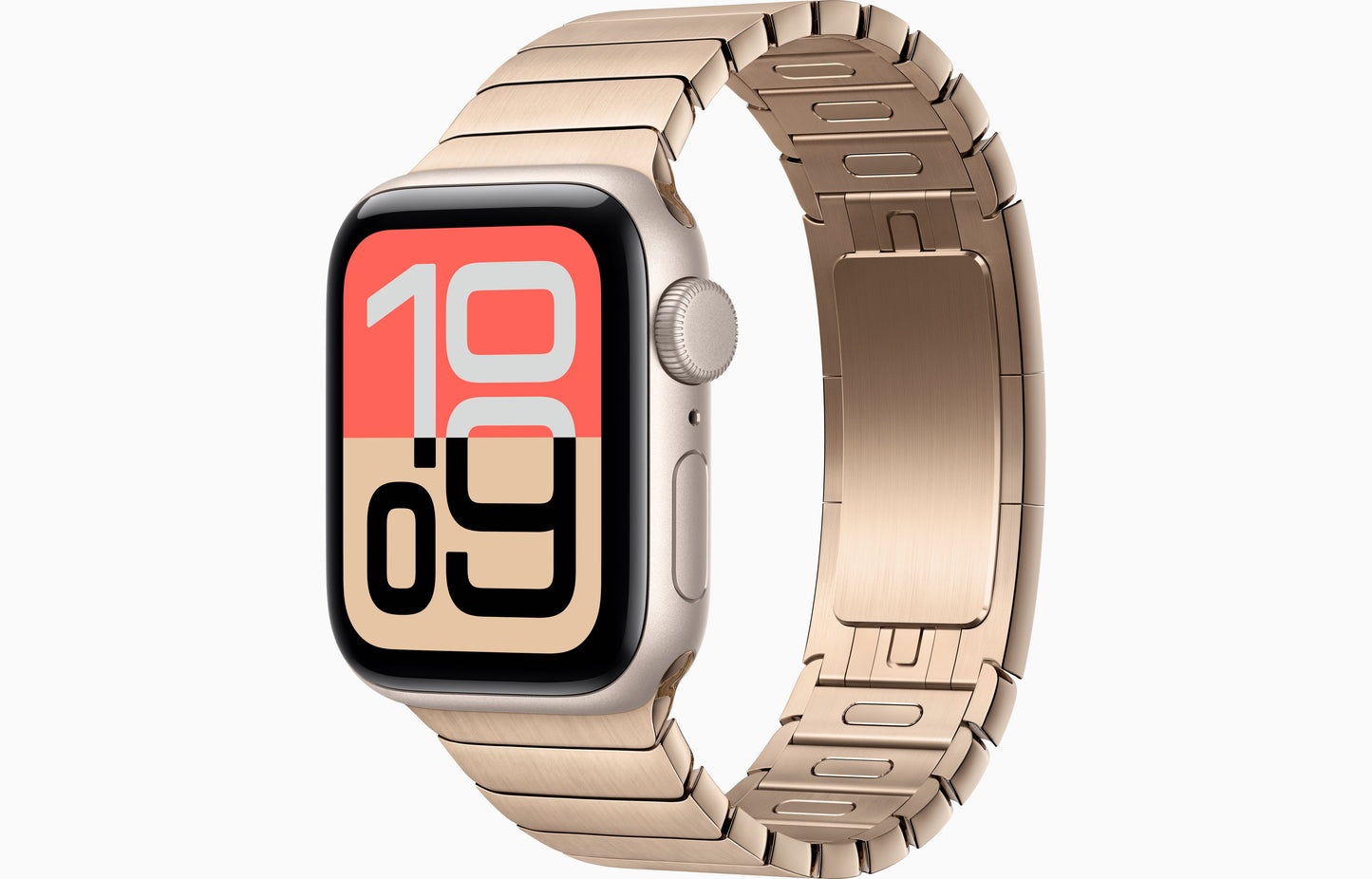 Apple Watch SE 3 (44 mm, Starlight, Unlocked, Link Bracelet)