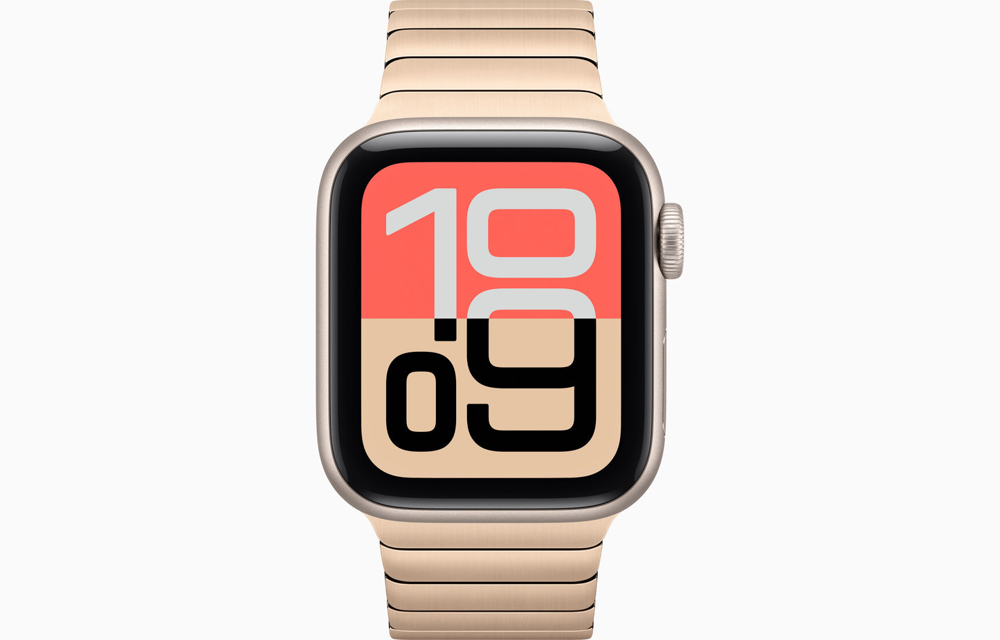 Apple Watch SE 3 (44 mm, Starlight, Unlocked, Link Bracelet)