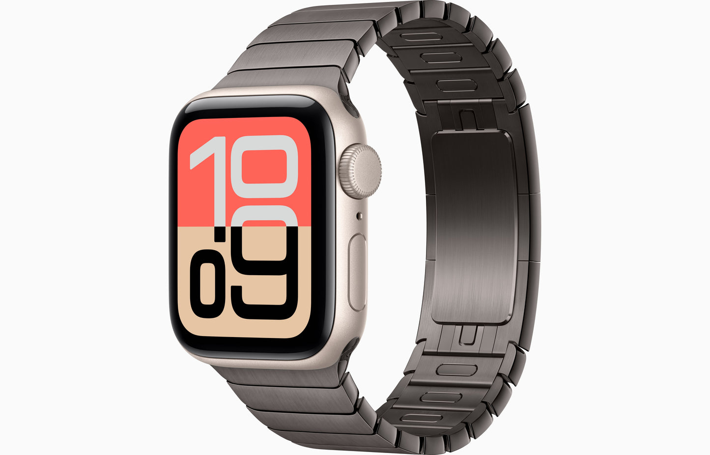 Apple Watch SE 3 (44 mm, Starlight, Unlocked, Link Bracelet)